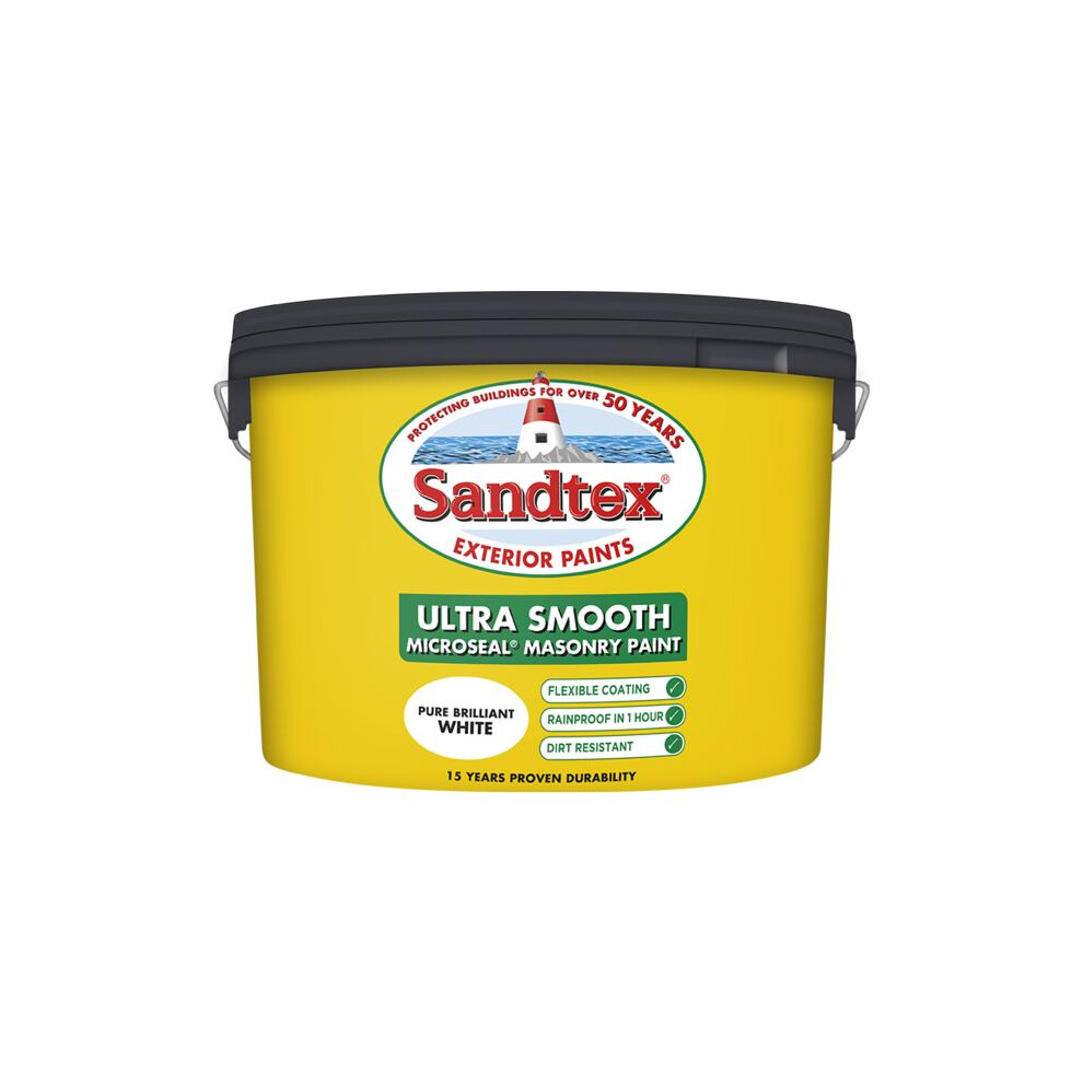Sandtex - Smooth Masonry Paint 10L - PBW