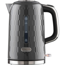 Daewoo Hive Kettle 1.7L Textured Fast Boil Cordless Swivel Base Grey