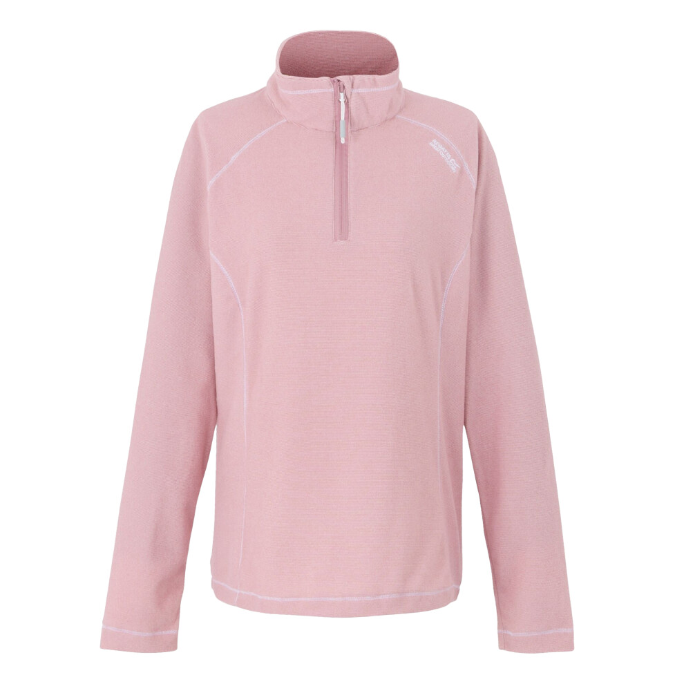 (18 UK, Lilas/Powder Lilac) Regatta Great Outdoors Womens/Ladies Montes Half Zip Fleece Top