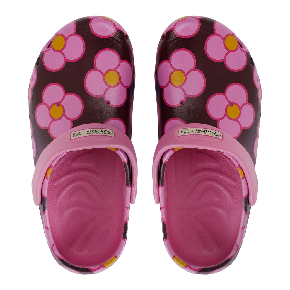 (6 UK Child, Morello) Regatta Childrens/Kids Orla Kiely Clogs