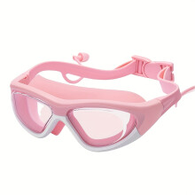 (Pink) [Waterproof Goggles] Youngsters' Wide-Frame HD Swimming Goggles | 1pc | Polycarbonate | Waterproof & Anti-Fog