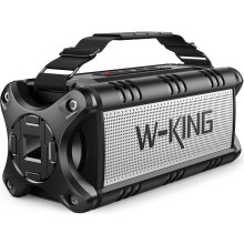 (Black) Bluetooth Speaker, 90W Peak Speakers Wireless Bluetooth, 50W Deep Bass,IPX6 Waterproof, Loud Portable Outdoor Speaker, 40H/Stereo Pairing/Power