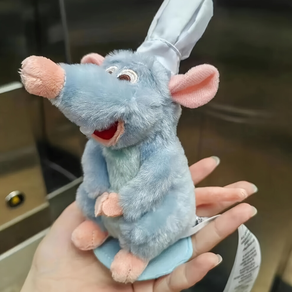 Mdsrjone (A001) Ratatouille Chef Remy Plush Toy, 15Cm Polyester Fiber Shoulder Plush Doll For Mice Lovers, Anime Inspired Room Decor
