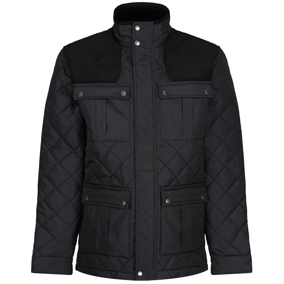 (3XL, Black) Regatta Mens Padbury Quilted Jacket
