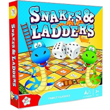 Kids Play Snakes & Ladders Family Classics Board Game 2-6 Players Age 3+