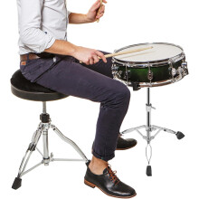aleawol 10-15 Inch Snare Drum Stand, Double Braced Tripod Snare Stand Adjustable Height 16-22 Inch, Foldable Drum Pad Stand