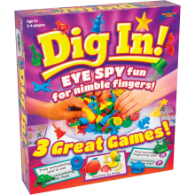 Drumond Park T73478 Dig In , Family Board Games for 2-4 Players, 3 in 1 Tabletop Games For Adults And Kids Suitable Fro