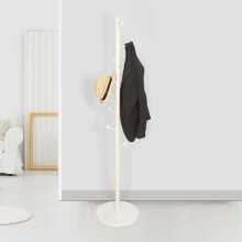 (White) Coat Rack Tree Branch Hanger Stand Hooks MDF Base