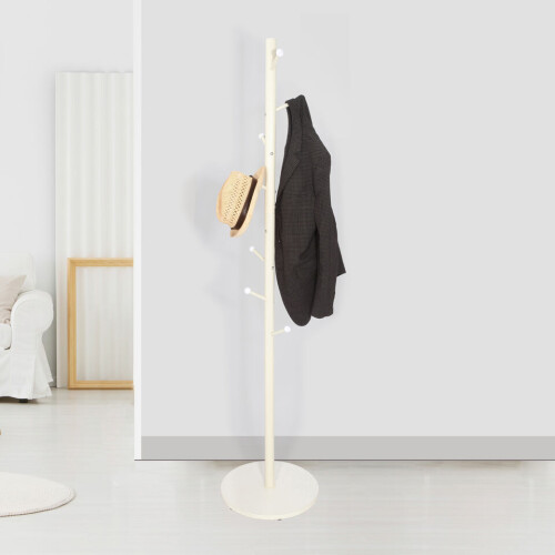 URBN Living (White) Coat Rack Tree Branch Hanger Stand Hooks MDF Base