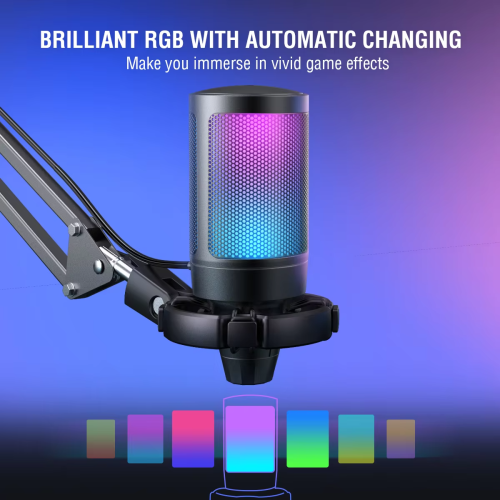 FIFINE USB Gaming Microphone Kit for PC,PS4/5 Condenser Cardioid Mic 1