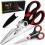 Heavy Duty Scissors for Kitchen Multi-Functional Utility Scissors-Red 1