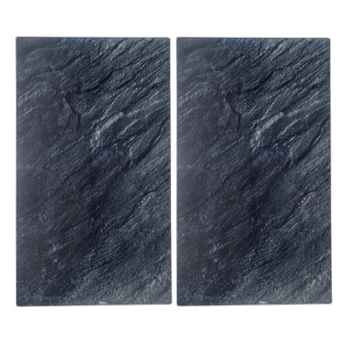 URBN-CHEF (Slate) 2 Pcs Universal Glass Cutting Chopping Boards 2