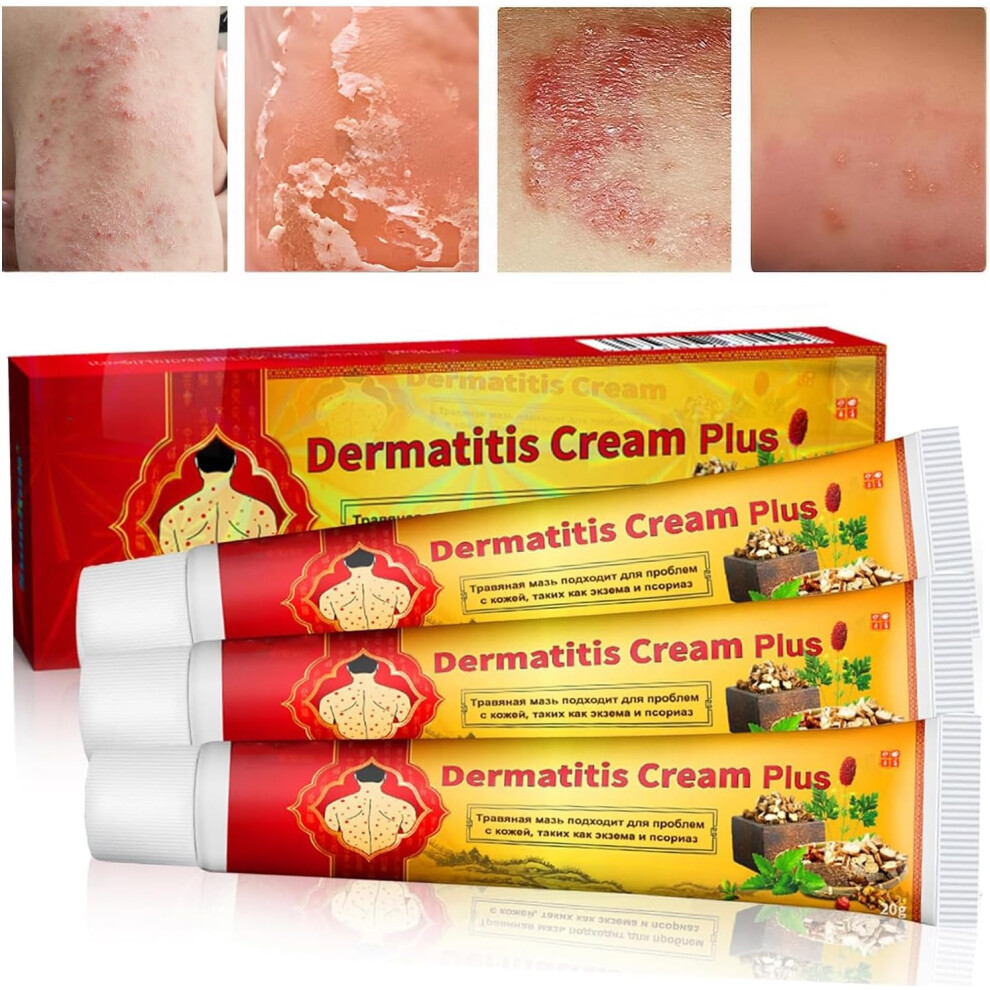 Gogerstar Cream 3Pcs Antifungal Dermatitis Eczema Antifungal Relieves Itchy Skin, Disinfection, Antibacterial, Moisturizing Skin