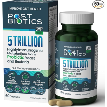 NAVEH PHARMA Adult Postbiotic Capsules for Women & Men | Postbiotics for Gut Health with 200X Ingredients Than Probioti