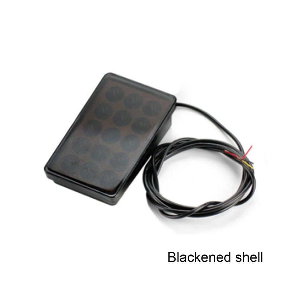() F1 Style 15 Led Rear 3Rd Third Strobe Flashing Tail Brake Stop Universal Black/Light 9369862565883