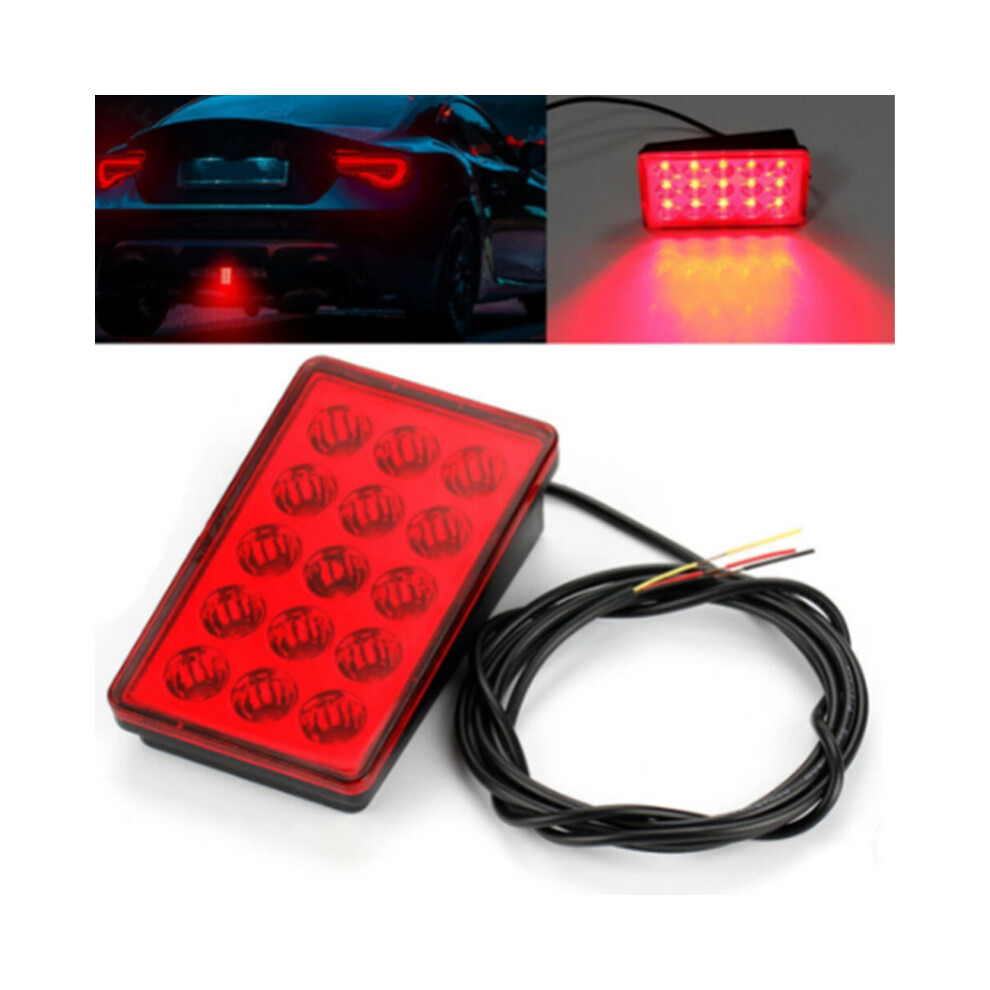 ( Shell) Led 3Rd Brake New F1 Style 15 Led Rear 3Rd Third Strobe Flashing Red/Light 9369862567214
