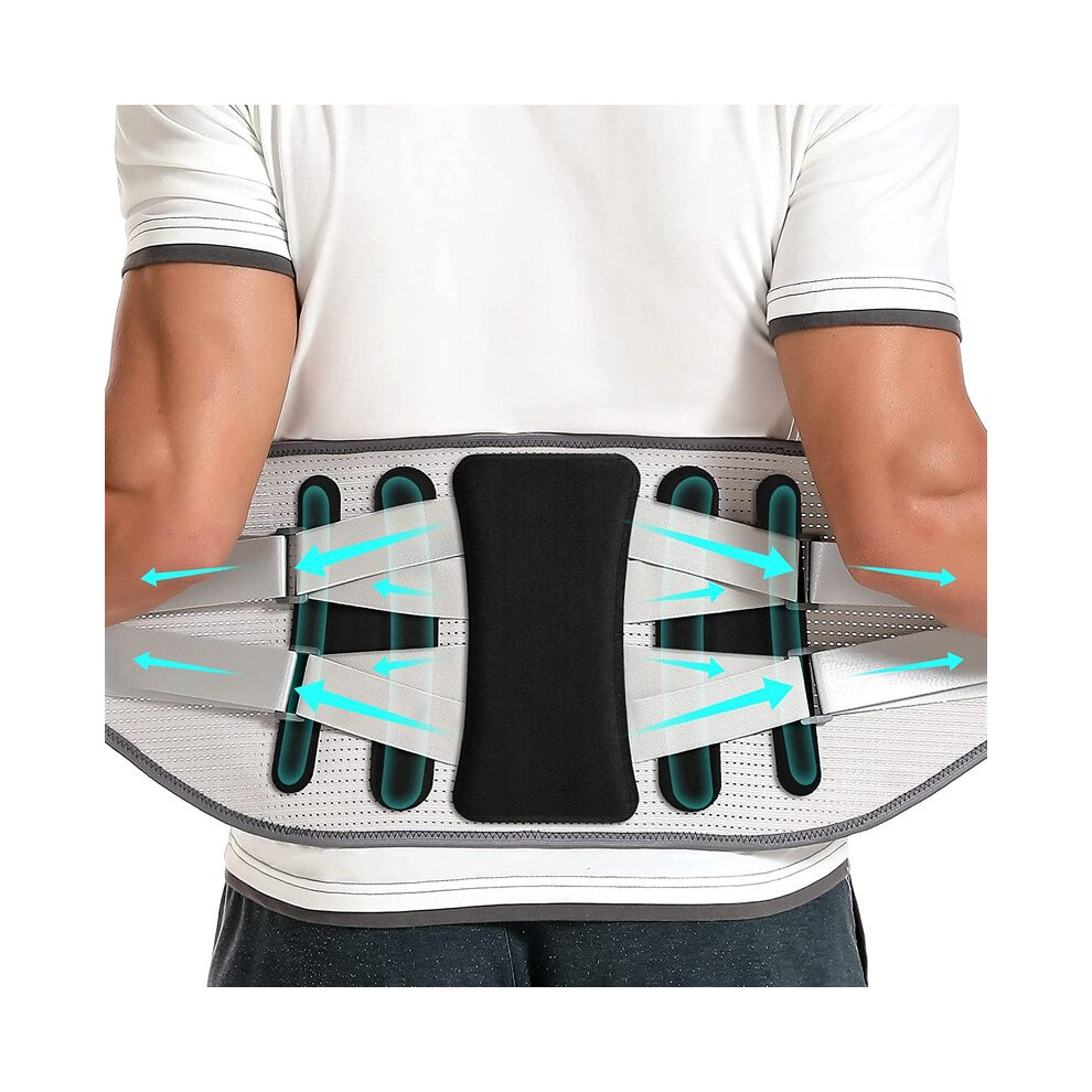 Maxpower Black (Xxl, ) Lumbar Support Belt Disc Herniation Orthopedic Strain Pain Relief Corset