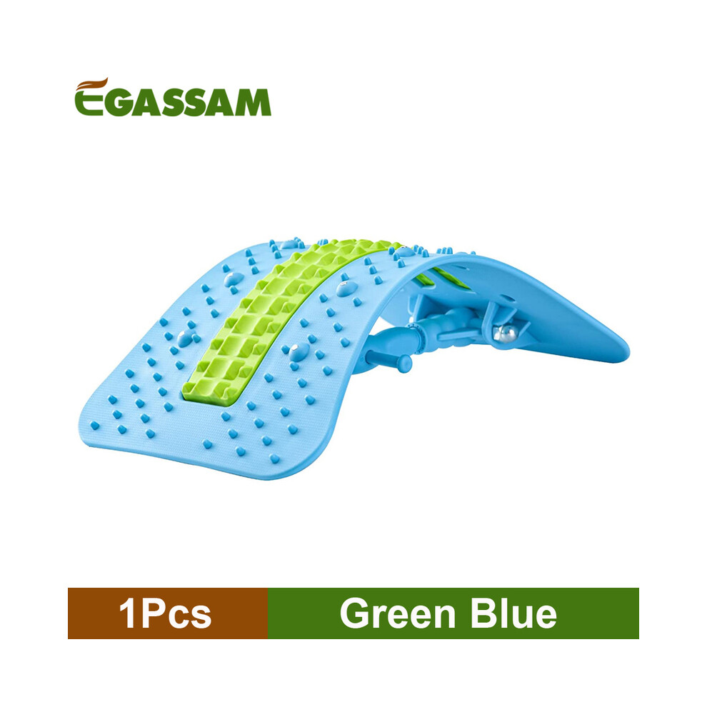 Maxpower Green/Blue ( Blue) Back Stretcher,6Thgeneration Upgraded Back Massager,Back Cracker For Lower