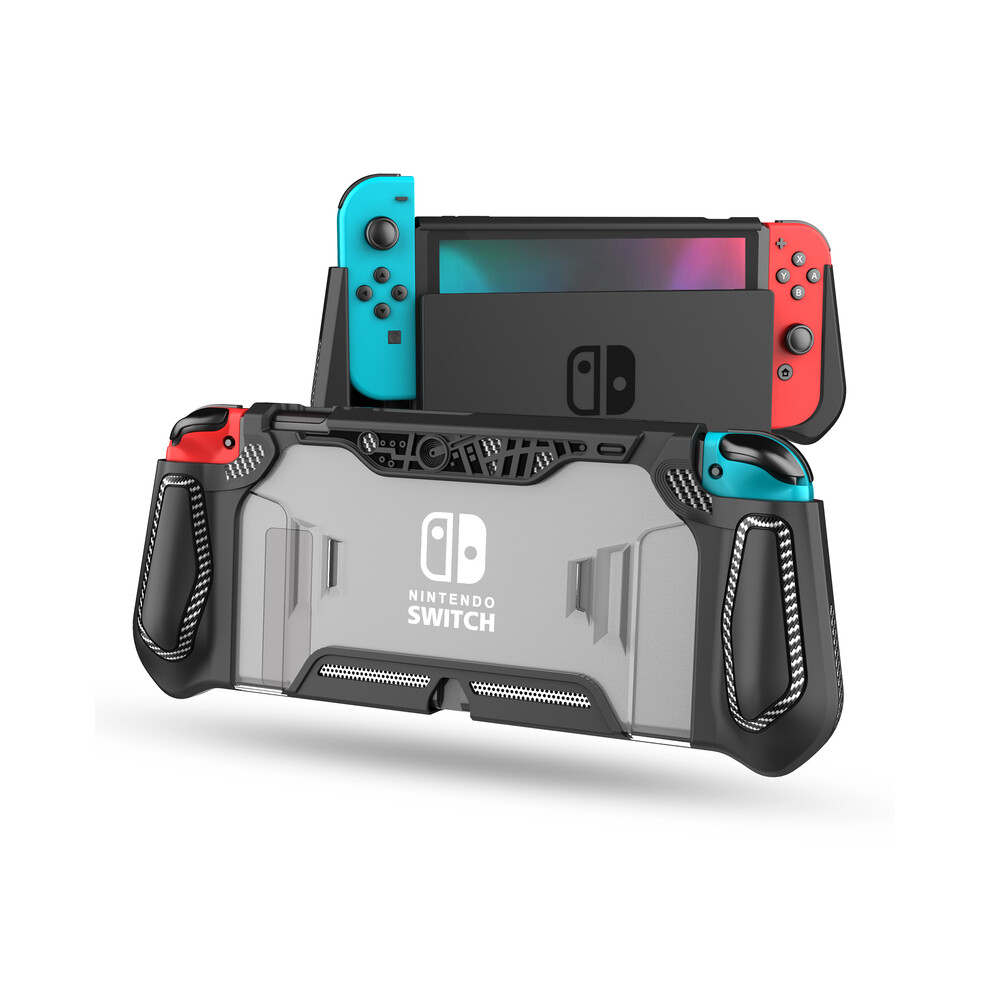 (Black) For Nintendo Switch Case Dockable Case Compatible With Console & Joy-Con Black 9369862630956