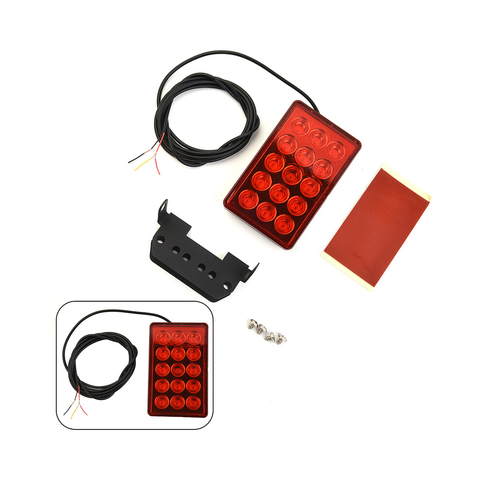 () Auto Led 3Rd Brake F1 Style 15 Led Rear 3Rd/ Third Strobe Flashing Red/Light 9369862567870