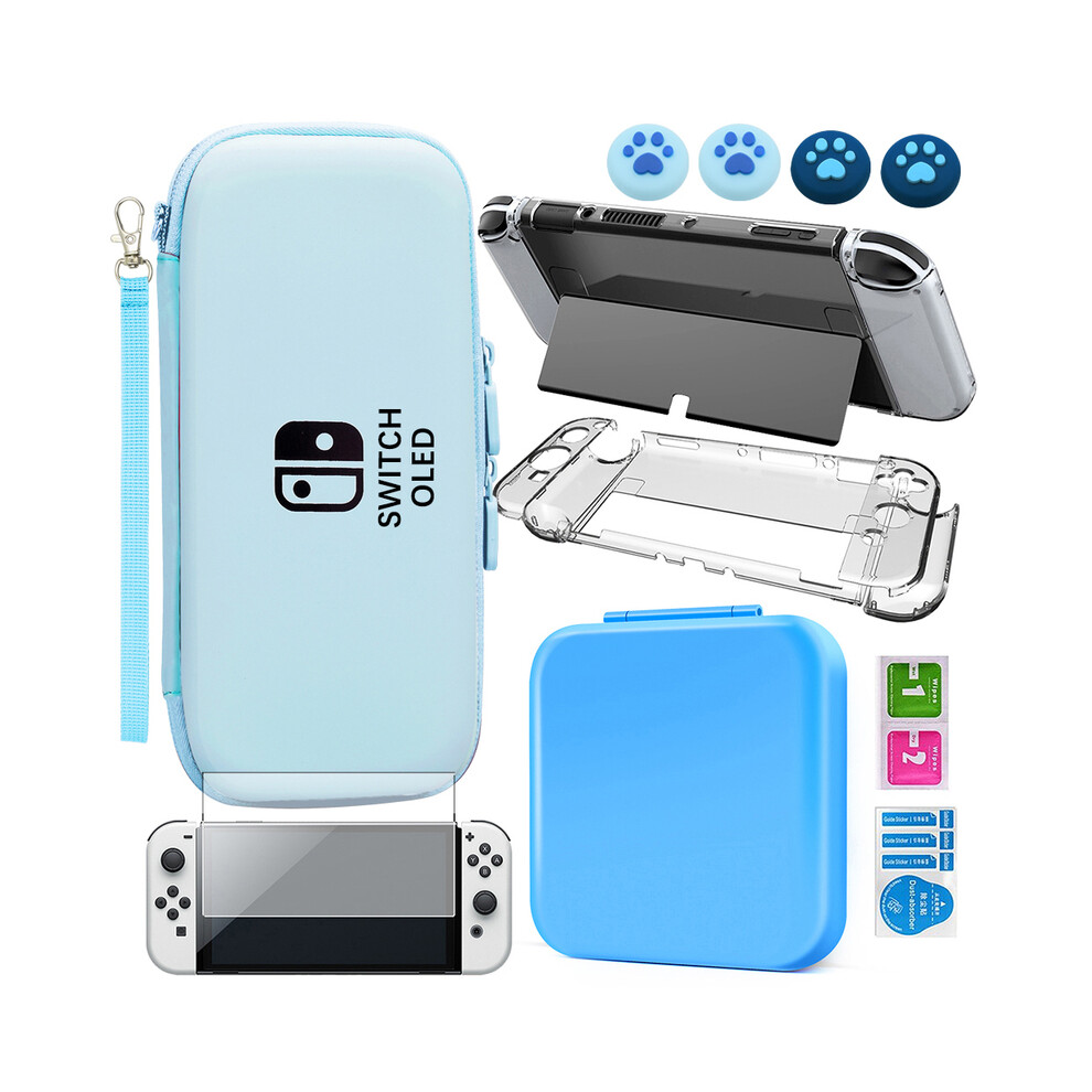 (B) For Nintendo Switch Oled Storage Bag 9H Tempered Glass Protective Film 9369862631892