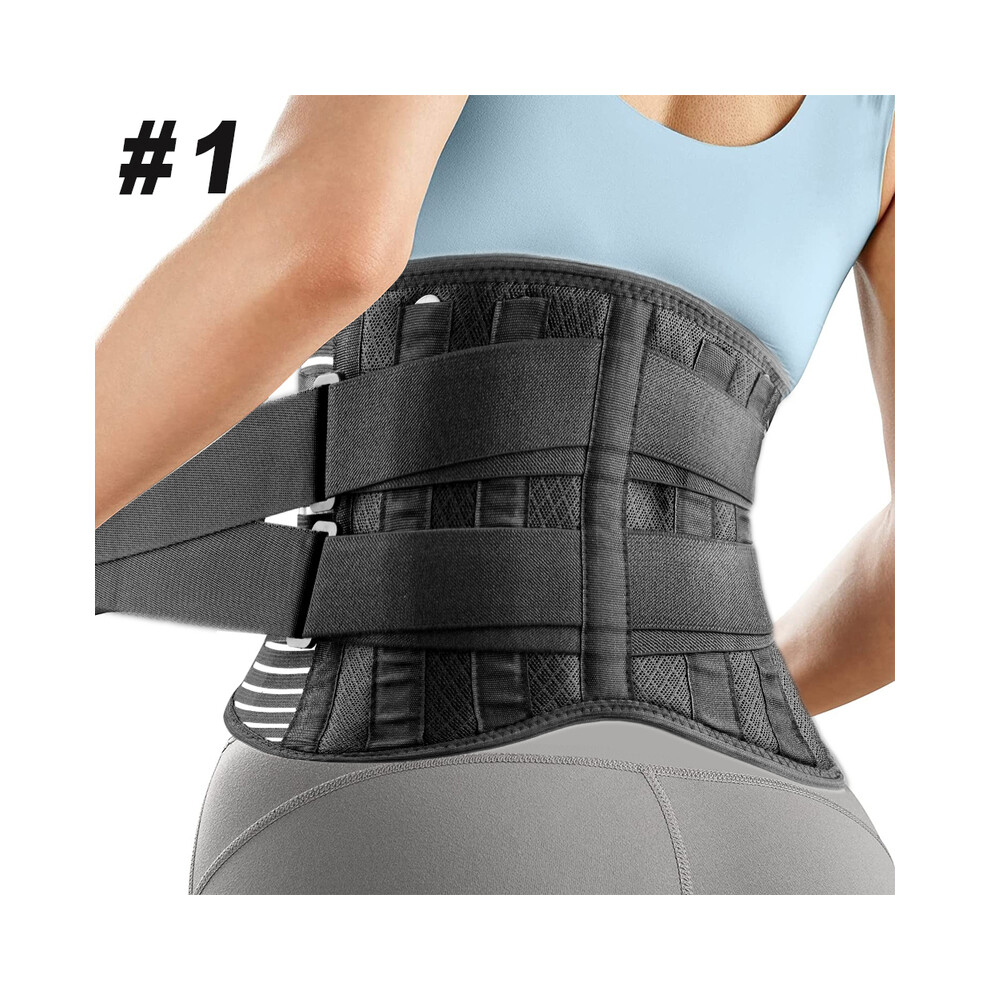 Maxpower Black (S, -1) Back Brace For Lower Back Pain Relief With Lumbar Pad,Back Support Belt