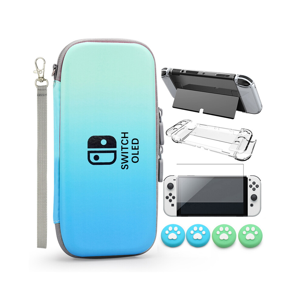 (Kit 4) Switch Oled Storage Carry Case Kit Hard Shell Dockable Console Cover Pouch 9369862632547