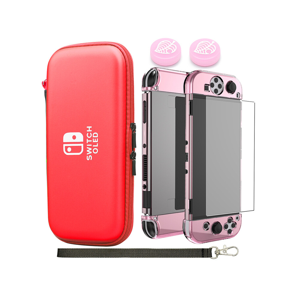 (Kit 8) Switch Oled Storage Carry Case Kit Hard Shell Dockable Console Cover Pouch 9369862632615