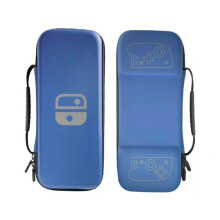 (Blue) For Nintendo Switch Hori Split Pad Pro Controller Carrying Case Storage