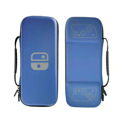 (Blue) For Nintendo Switch Hori Split Pad Pro Controller Carrying Case Storage