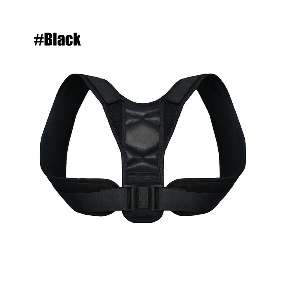Photos - Braces / Splint / Support MAXPOWER Adjustable Posture Corrector Preventing Humpback Protection Spine Pain (L - weight 70-100kg, black)