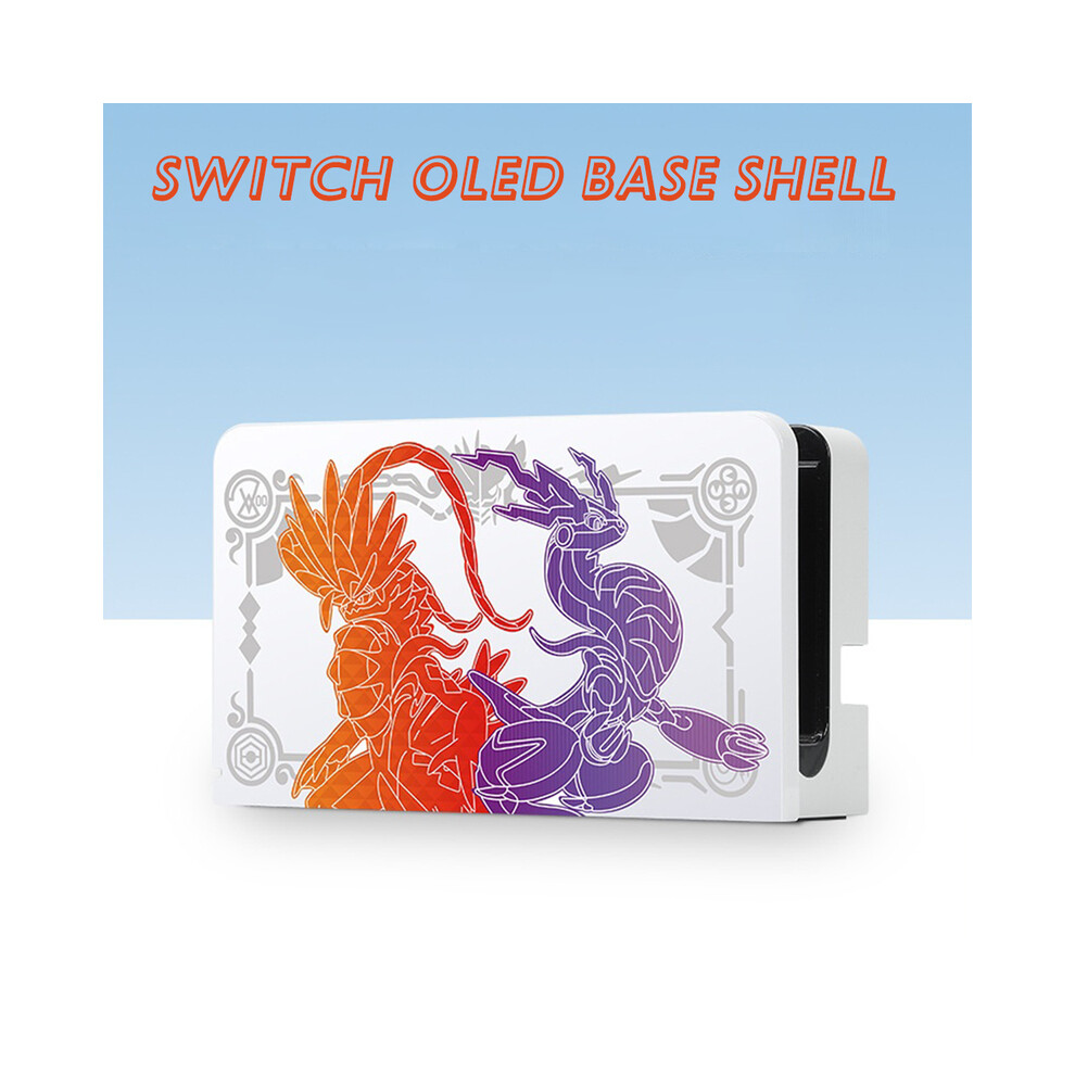 (SW OLED Shell) Scarlet Violet For Nintendo Switch OLED EVA Carrying Case Set Bag Base-image-OPC-PGJKGXX-NEW