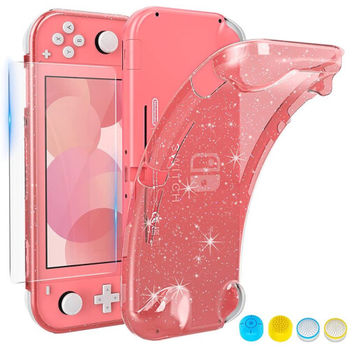 (Blue) Case Compatible with Nintendo Switch Lite, TPU Protective Cover for Switch 1