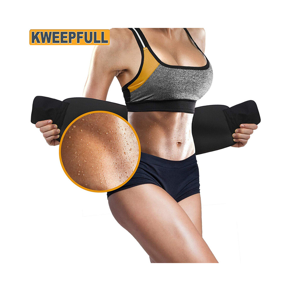 Photos - Other Trainers MAXPOWER  1Pcs Waist Trimmer Belt for Women Waist Trainer Sauna Belt Tummy Toner (S Waist 70-80cm, black)