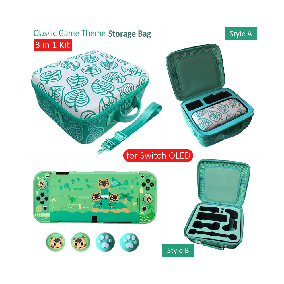(L(For Switch Lite)) Cute Storage Bag Animal Style For Nintendo Switch Oled Portable Carrying 9369862634718