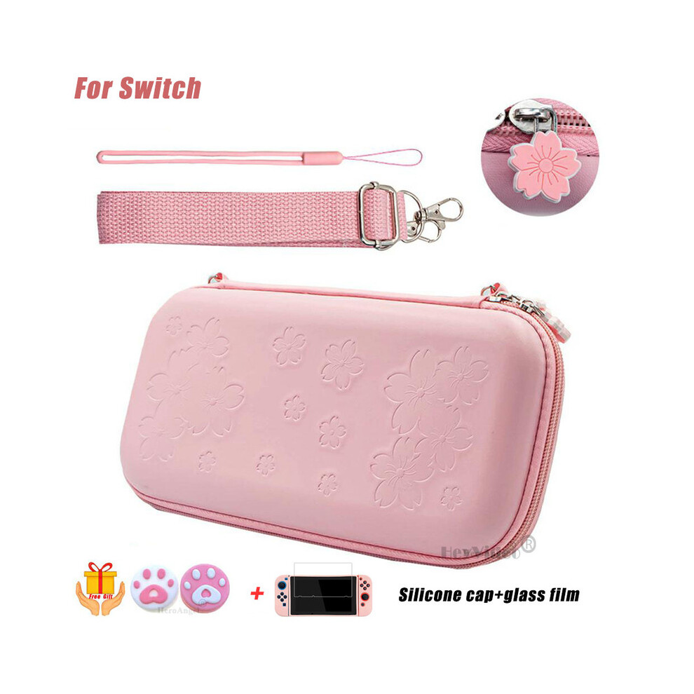 (Switch Sakura Bag) For Nintendo Switch/Lite Console Storage Bag Protective Shell Hard Case 9369862628441