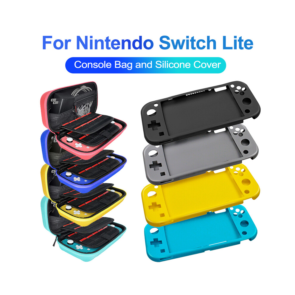 (Yellow) For Nintendo Switch Lite Hard Eva Carrying Case/Silicone Cover Thickened Yellow 9369862638655