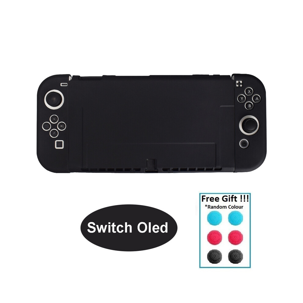 (Black) Transparent Tpu Soft Case Joycon Protective Shell Cover For Nintendo Switch Black 9369862634060