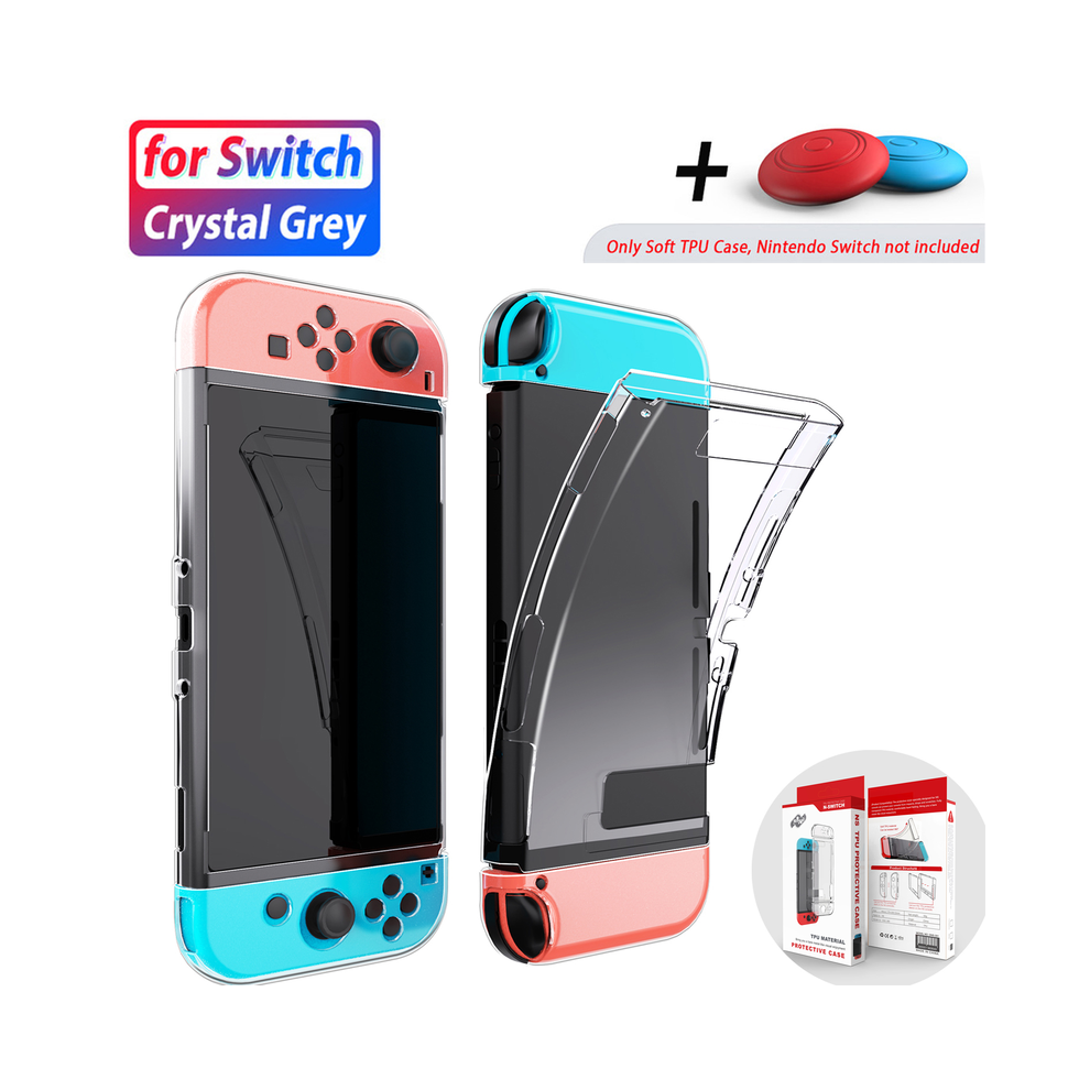 (Clear) Transparent Tpu Soft Case Joycon Protective Shell Cover For Nintendo Switch 9369862633995