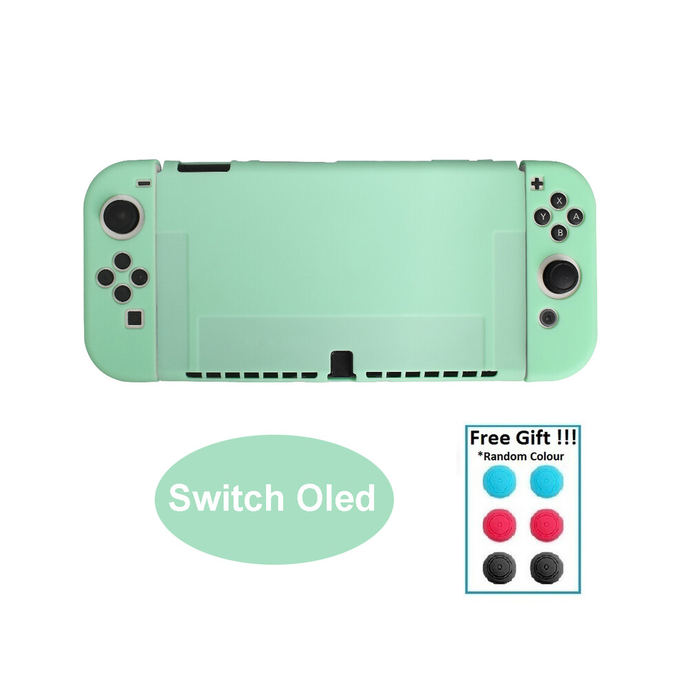 (Green) Transparent Tpu Soft Case Joycon Protective Shell Cover For Nintendo Switch Green 9369862634084