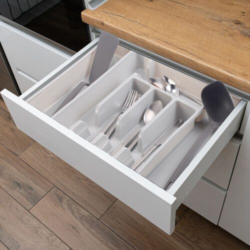 URBN-CHEF (Grey) 7-Section Extendable Cutlery Kitchen Organiser 2