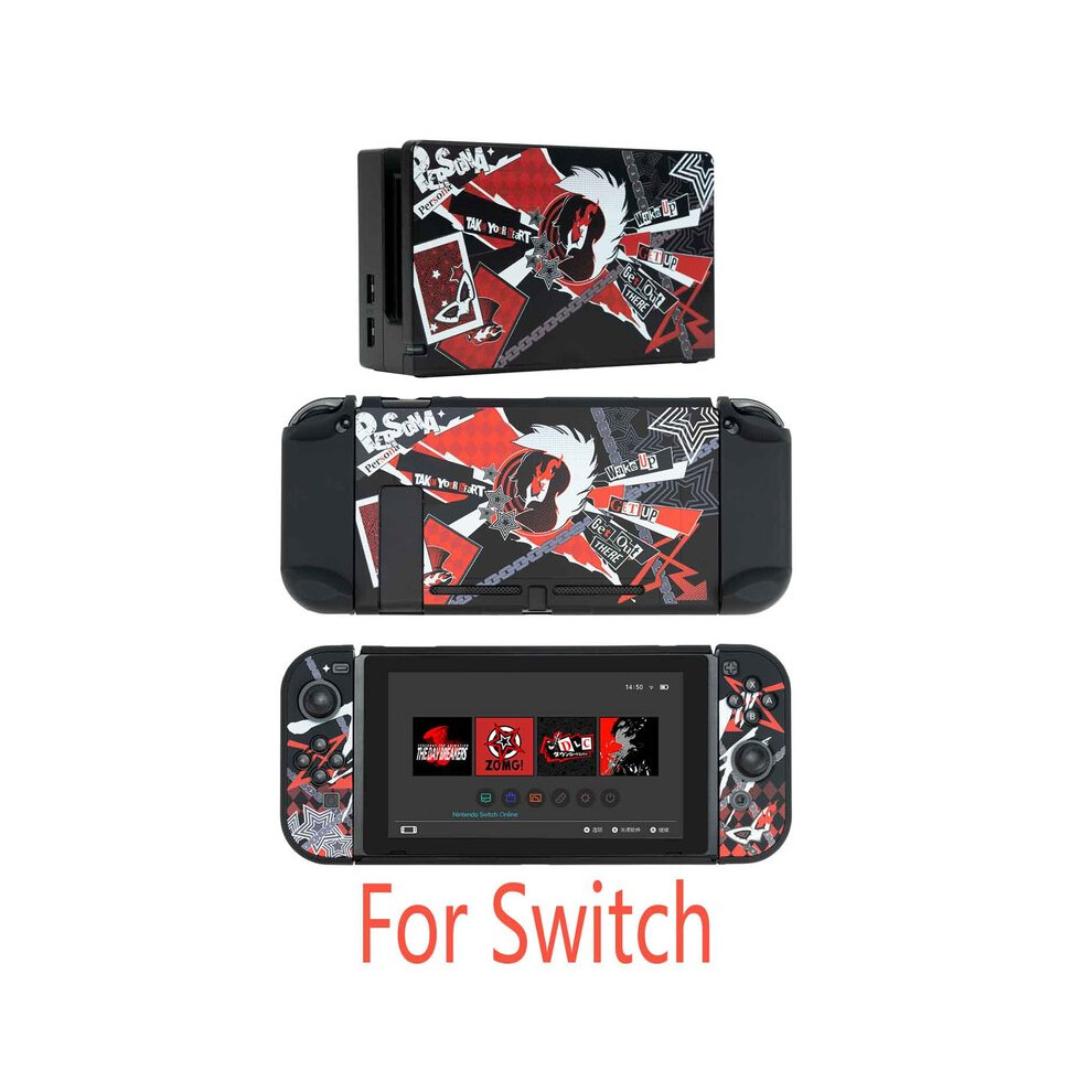 (For Switch And Dock) Hard Crystal Console Shell Tv Dock Stand Protective Case Bag For Nintendo 9369862641150