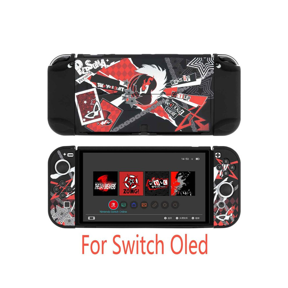 (For Switch Oled) Hard Crystal Console Shell Tv Dock Stand Protective Case Bag For Nintendo 9369862641129