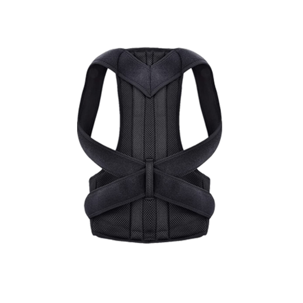 Maxpower Black (Xl, ) Posture Corrector Back Brace Clavicle Support Adjustable Back Trainer