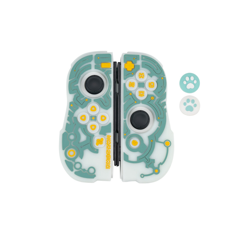(White) Luminous Joycon Silicone Soft Case Skin For Nintendo Switch Oled Ns Joy-Con White 9369862642294