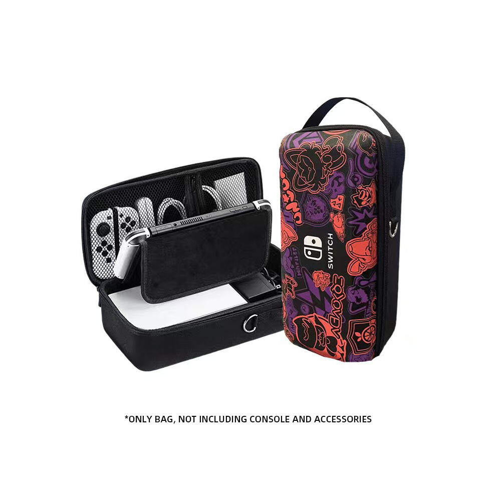 (Purple) Data Frog Switch Oled/Lite Handheld Storage Bag Ns Nintendo Switch Portable Purple 9369862647633