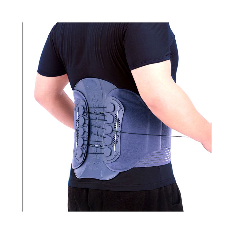 Maxpower (S For Waist 73-87Cm, Lumbar Support Belt) Pulley System Orthopedic Posture Corrector Brace Lower Back Pain Lumbar