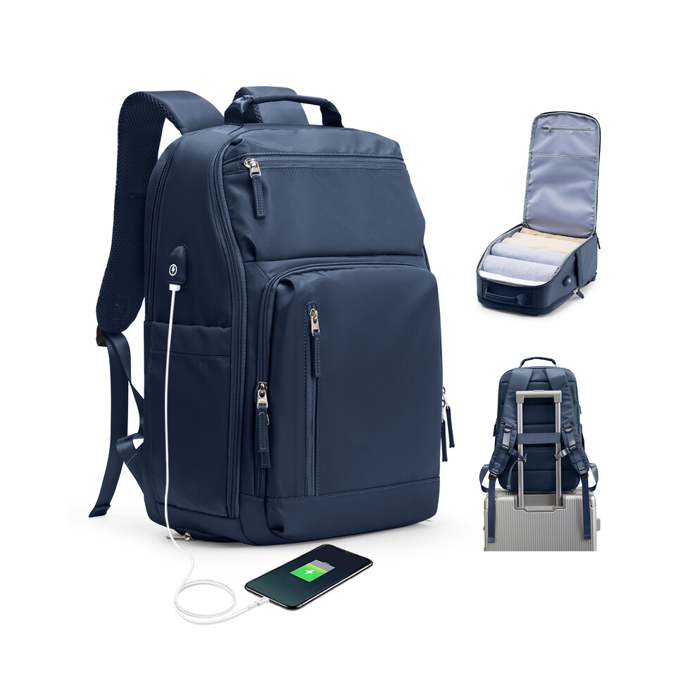 (Sea blue) Large Capacity Travel Business Backpack and Laptop Backpack for Men and-image-OPC-PGJKMGW-NEW