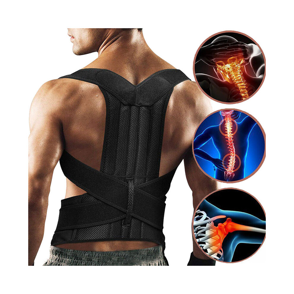Maxpower (M, As Picture Shown) Adjustable Adult Corset Back Posture Corrector Therapy Shoulder Lumbar