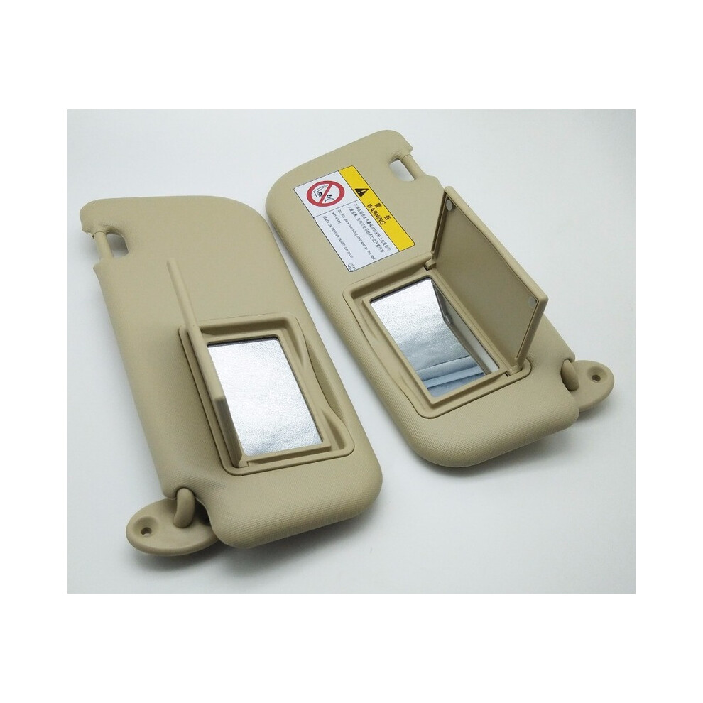( Passenger Rh) Auto Accessories Car Sun Visor For Toyota 2014-2017 Corolla With A Make-Up Mirror Sun Visor Beige 9008532250987